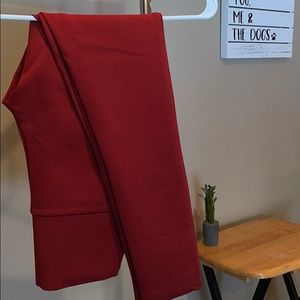 Rust colored dress leggings